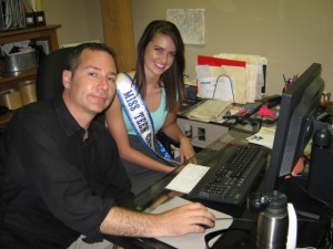 Rob Campbell and Miss Teenage Canada 2009 