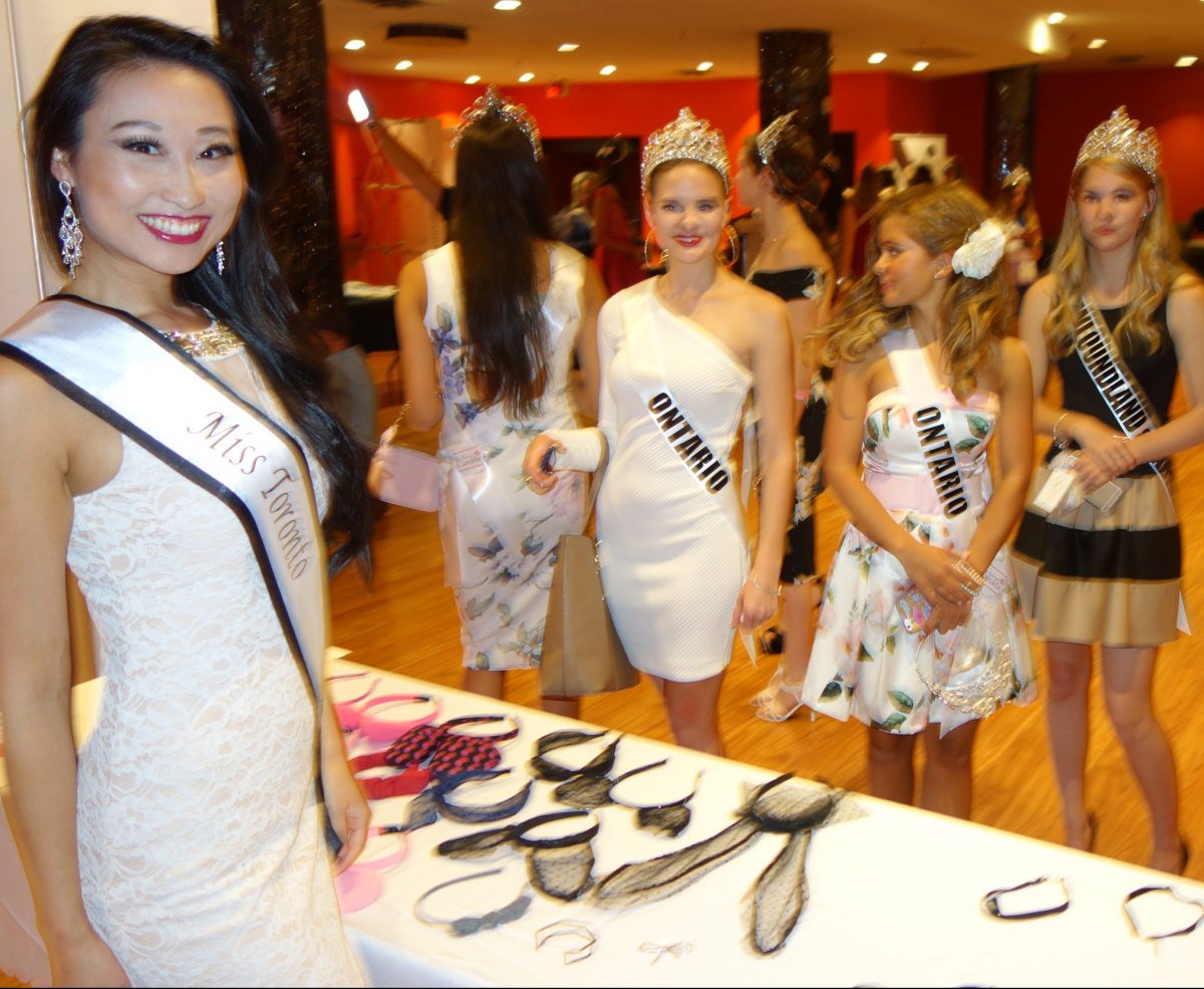 Alice Li at Super Adorbs fashion accessories booth 